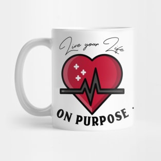 Workout Motivation | Live your life on purpose Mug